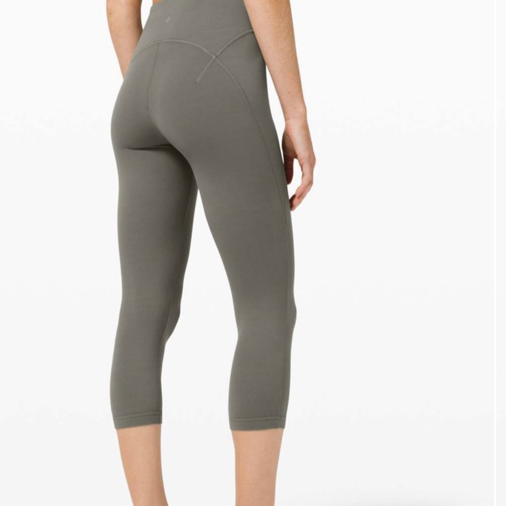 Get Centred High Rise Crop 21" Sz8 Grey Sage